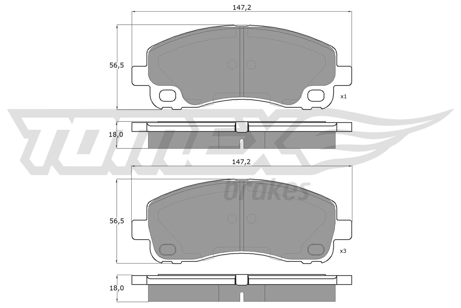 TOMEX Brakes TX 18-42 Sada...